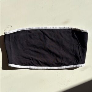 Black Tube Top w/ White Trim